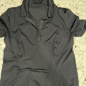 lululemon Quick-Drying Short Sleeve Polo Shirt in Black Size 4 new condition